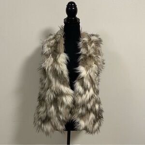 Free People Call of the Wild Faux Fur Reversible Vest Size XS
